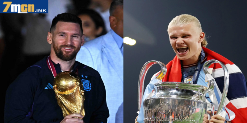 So sánh danh hiệu Messi vs Haaland